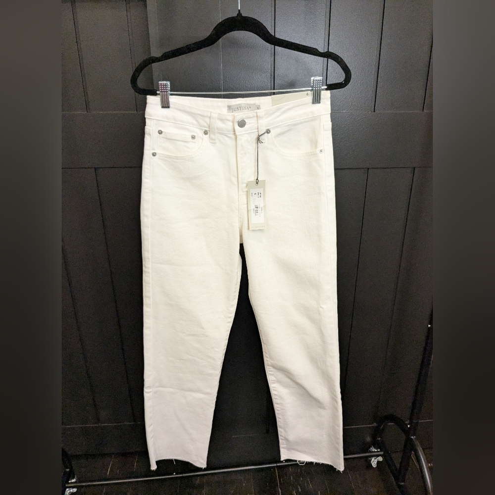 Just USA White Denim Pants